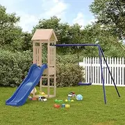 Outdoor Playset Solid Wood Pine,Swing Sets & Playsets 33.18KG-3155819