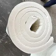 Ceramic Fiber Insulation, Fireproof Insulation Lightweight for Wood Stoves, Pizza Ovens, Kilns, Forges, Fireplaces & More (Color : White 0.61x1m, Size : 10mm)