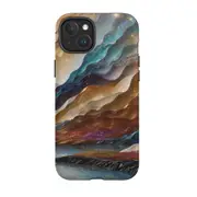 For iPhone 15 Plus Tough Case Compatible with MagSafe Magic Mountain River
