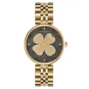 Olivia Burton Gold Steel Black Dial Women's Watch - 24000089