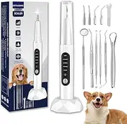 FHZRLP Dog Plaque Remover for Teeth,Dog Tooth Tartar Remover,5 Modes Pet Ultrasonic Tooth Cleaner, Dental Care Teeth Cleaning Kit, Teeth Cleaner for Large and Small Dogs