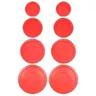 Pyrex 7202-PC 1 Cup 7200-PC 2 Cup 7201-PC 4 Cup 7402 6/7 Cup Red Replacement Lid