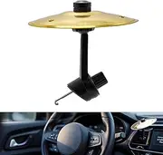 Car Cymbal Air Vent Mini Drum Crash Cymbal for Car Dashboard, Compact & Durable Musical Car Accessory for Drivers, Fits All Vehicles