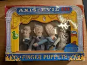 Axis of Evil lll Finger Puppet Set - Rumsfeld President Bush Cheney Condoleezza