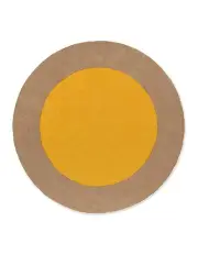 [Brink & Campman] Habitat Festival Round 496306 Outdoor Rug in Yellow