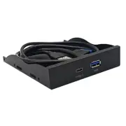Upgraded USB3.0+Type C Bay Panel for Desktop Computer Chassis Hard