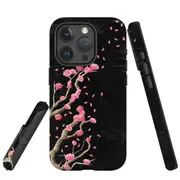 For iPhone 15 Pro Max Case, Shielding Cover, Plum Blossoming