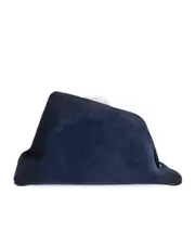 The Attico Day Off Shoulder Bag One size navy blue