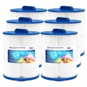 6 Pack Hot Tub Spa Filter Cartridges Fit for Pleatco PAS50SV-F2M Unicel 6CH-502