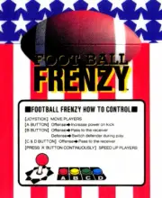 Football Frenzy Neo Geo Arcade Marquee