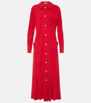 [The Row] The Row Myra silk shirt dress AU 8 red