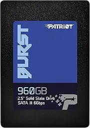 Patriot Memory Burst SSD 960GB SATA III Internal Solid State Drive 2.5" - PBU960GS25SSDR