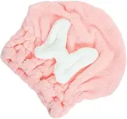 Beavorty Water Absorption Hair Towel Hat Fast Drying Soft Microfiber Stylish for Ladies Hair Drying Hat