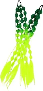 DRESSOOS Festival Ready Emerald Wig Bubble Ponytail Extensions Stylish Braids for Women Easy Clip-in Design