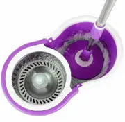 Spin Mop Bucket Stainless Steel Dry With Microfibre Mop Head
