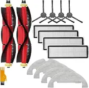 Main Side Brush Filter Mop Cloths Replacement Compatible with Dreame Bot D10 Plus Robot Cleaner Dust Bags Accessories (Color : 3)