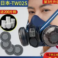 在飛比找蝦皮商城精選優惠-重松防塵口罩TW02S防塵防毒面具防工業粉塵異味焊工煤礦打磨