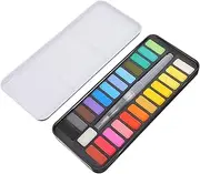 HAWILLOSCH 12 Colors Solid Watercolor Paint Set for Boys and Girls Students Artists Diy Graffiti Pigment Kit