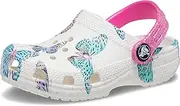 [Crocs] Unisex-Child Classic Graphic Clog, Butterfuly Print, 9 Toddler