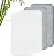 4PCS Changing Mat Liners Quilted Waterproof Baby Diaper Changing Pad Liners Washable Reusable Diaper Changing Liners for Bassinet Stroller Bed 68 x 37cm