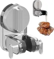 Shower Head Holder Suction, Adjustable Showerhead Mount, Suction Cup Support Bracket,3.03x3.15x4.13in, Easy Installation for Camping, Outdoor Showers, Portable Bathroom Solution