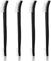 Tyqour 4 Pcs Small Cleaning Brushes 7 Inch Nylon Double-Ended Detail Jewelry Cleaning Brush for Tight Spaces Kitchen Sink Bathroom Gaps Corner