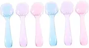 BIUDECO Facial Brush Set 6pcs Long Handle Nail Brush for Gentle Face and Nail Cleansing