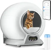 Advwin Automatic Self-Cleaning Cat Litter Box WiFi APP Control Odor-Removal