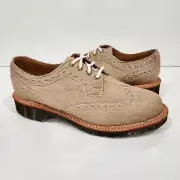 Dr. Martens Doc MIE England Beverley Beige Metallic Hair On 3989 Shoes UK3 US5