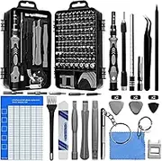 POATOW Precision Screwdriver Set,127 IN 1 Screw Bits & Nut Driver Computer Tool Kit for Computer PC Laptop iPhone Eyeglass Tabet Xbox PS3 PS4 PS5 Nintendo Camera Toy Electronics Repair