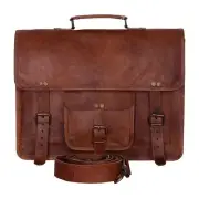 Vintage 15 Inch Laptop Messenger Bag briefcase Satchel laptop bag for Men and...