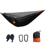 2Person Outdoor Hammock 2.8x1.4m/9.2x4.6ft MosquitoNet Hammock Tree Straps Swing