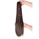 Ethnic Style Ponytail Claw Clip-on Wig Twist Braid High Ponytail Daily Use
