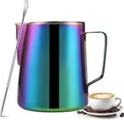 4Pack Rainbow Milk Jug Cup Frothing Latte Cappuccino Pitcher Steam Barista Craft