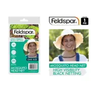 1Pc Mosquito Head Net 50x43cm- 30cm Dia Black Netting Mosquito Fly Insects Mesh