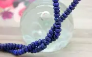 Natural Lapis Lazuli Gemstone Faceted Rondelle Gemstone Beads -PG73