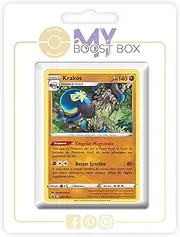 my-booster SWSH06-FR24-MB-092 Krakos (Kaocto) 092/198 Holo or Reverse (Random), Myboost X Epée et Bouclier 6 Règne de Glace, Box of 10 French Pokémon Cards