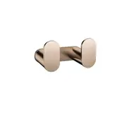 MEIR Curvae Double Robe Hook - Stainless Steel - Champagne
