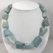 Sterling Silver .925 ~ Amazonite and 4mm White Round Coral Beaded 20" Necklace