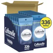 Cottonelle Flushable Wipes, 24 Individually Wrapped Packs, 14 Wipes Each Pack (3