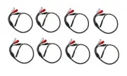 8x Mini Mic Audio Microphone Cable for CCTV Security Camera With Power Cable
