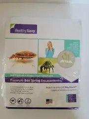 Twin XL Premium Bed Bug Proof Safe Rest Box Spring Encasement HealthySleep Brand