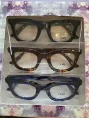 TAHARI THICK READING GLASSES READERS BLACK, TORTOISE, ROYAL WOMEN'S 2.00 NIB