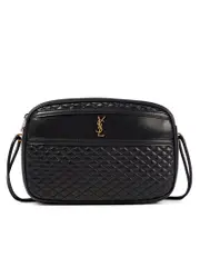 Saint Laurent Victoire Camera Bag in Quilted Lambskin