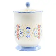 Laurie Gates California Designs Tierra 2.7 Quarts Hand Painted Stoneware Caniste