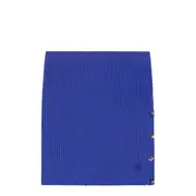 [courreges] Buttoned Light Rib Mini Skirt