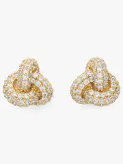Double Knot Pave Studs