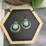 1.75” Bronze-tone Earring Set Bohemian Retro Drop Dangle New Free Ship B6135