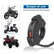 Fast Charge Motorcycle Charger Dual USB C+A Ports Upgraded to 30W Power