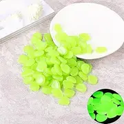 500 Pcs Glowing Rocks, Glow in The Dark Rocks for Outdoor Decor Garden Lawn Yard, Aquarium,Indoor Outdoor Decor for Garden Walkway Fish Tank Aquarium Vase Filler (Color : Green 1)